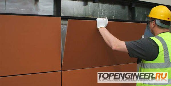 Монтаж фасадов зданий -